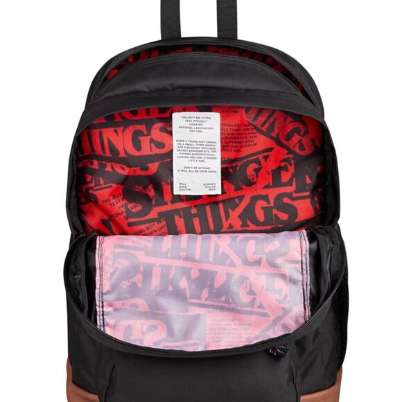 JanSport 34L Cool Student 17.5" Stranger Things Upside Down Backpack - Black - Picture 9 of 11